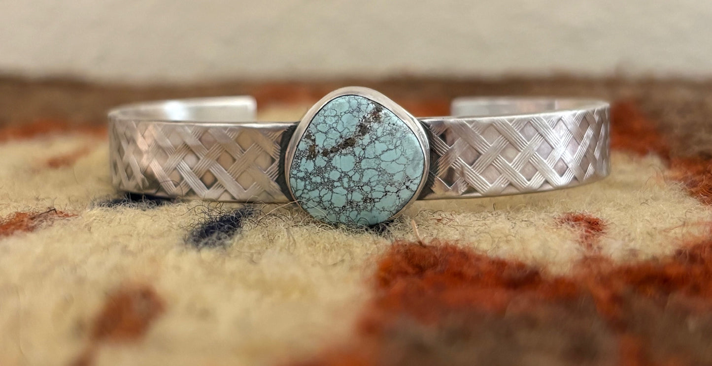 Turquoise and Sterling Silver Cuff