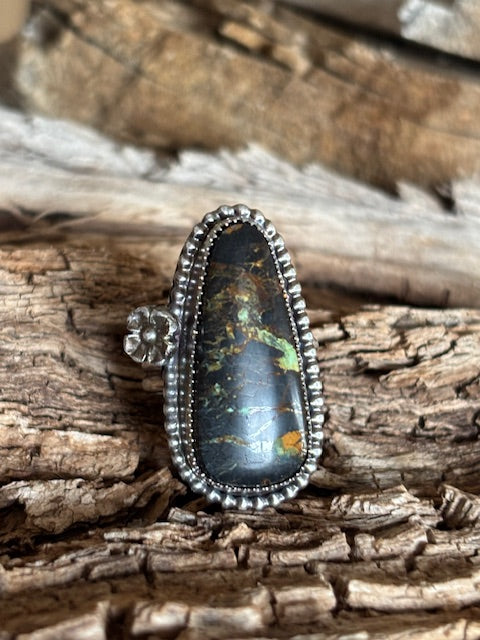 Black Jack Turqoise and Sterling Silver Ring