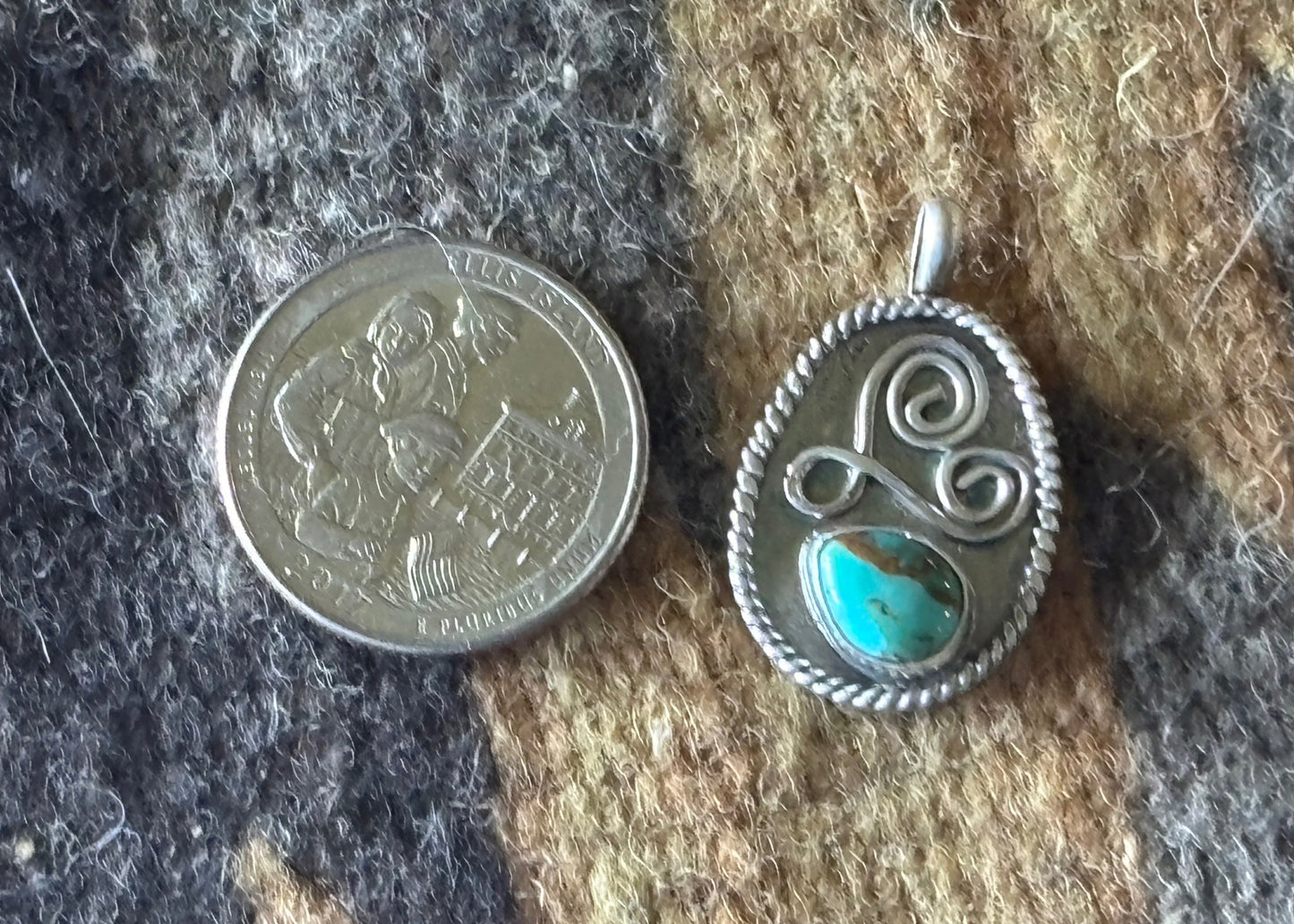 Kingman Turquoise and Sterling Silver Necklace