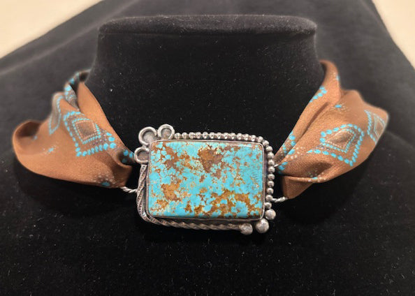 Turquoise Scarf Slide