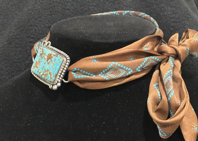 Turquoise Scarf Slide