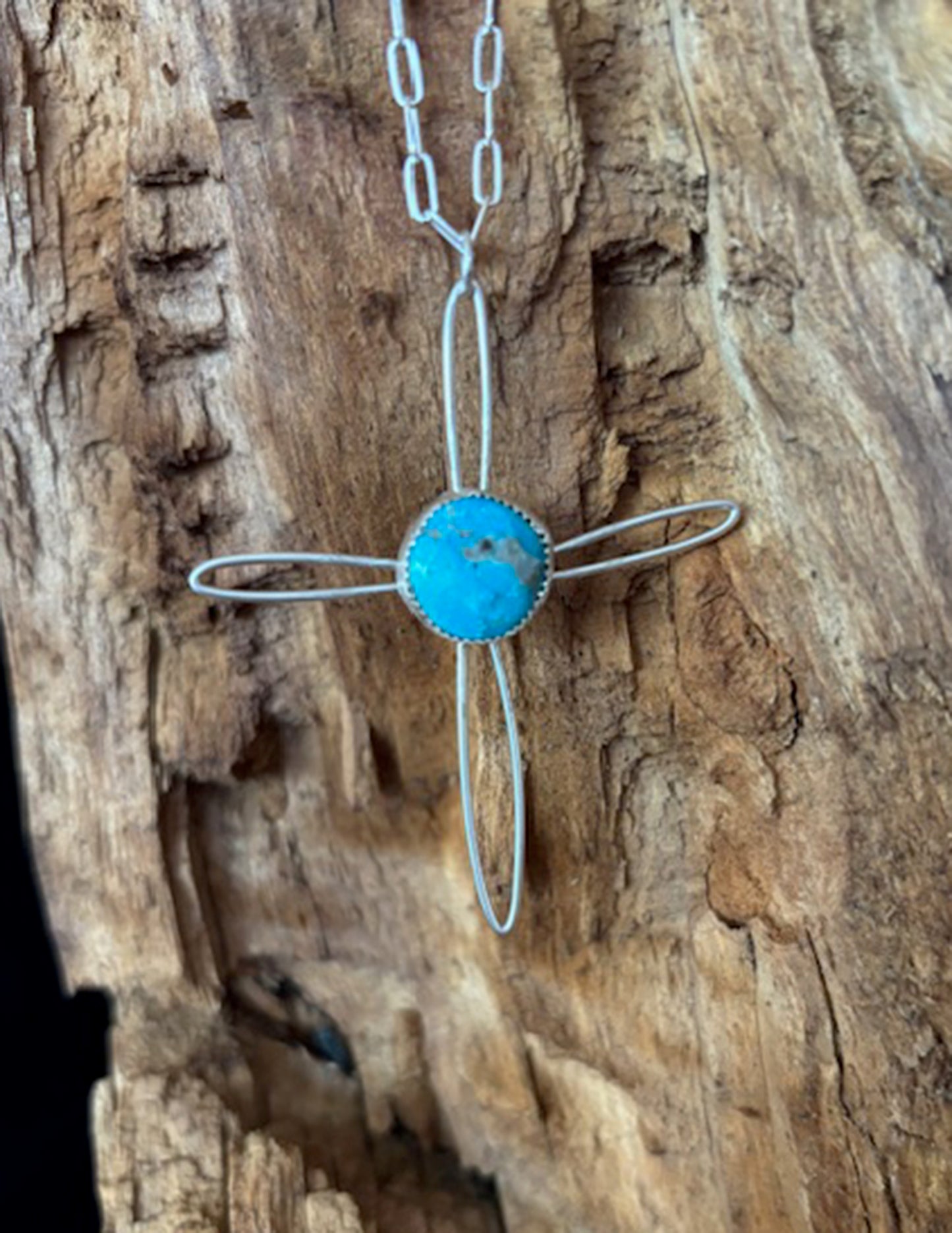 Turquoise Cross Necklace