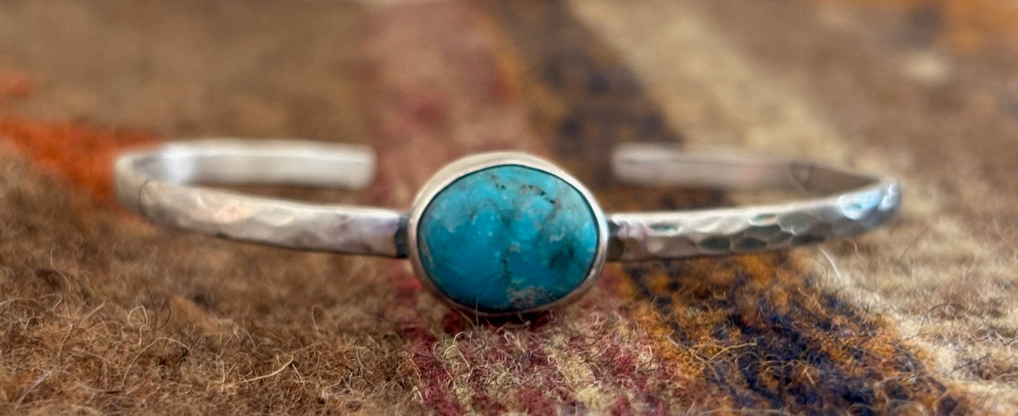 Turquoise and Sterling Silver Cuff