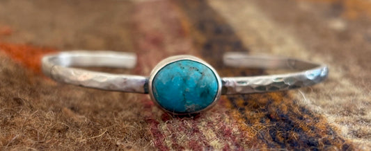 Turquoise and Sterling Silver Cuff