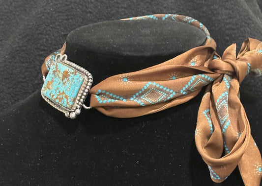 Turquoise Scarf Slide